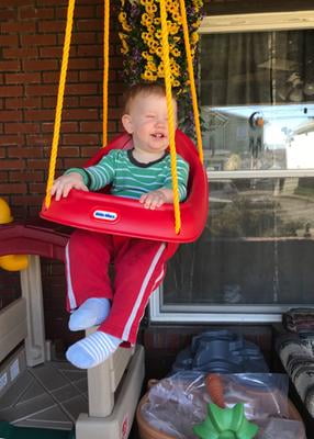 bella play outdoor toddler swing set