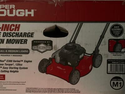 Hyper Tough 20 Push Mower with 125cc Briggs and Stratton Engine Walmart