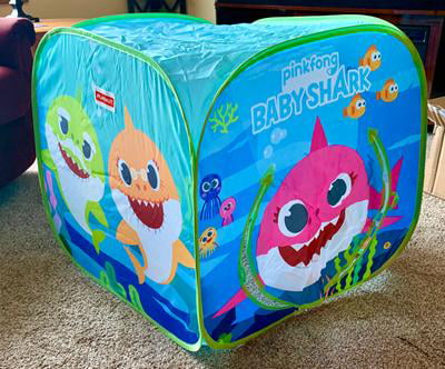 Playhut Pinkfong Baby Shark Classic Cube Pop-Up Play Tent Preschool Gift for Kids 