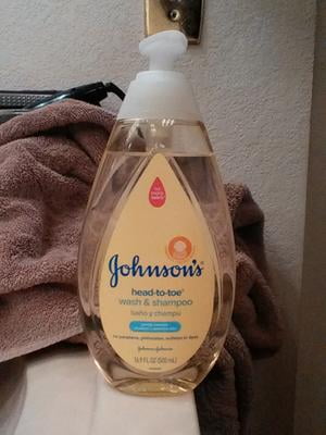 johnson's head to toe wash and shampoo 16.9 oz