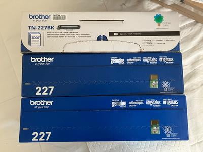 Brother Genuine Printer Toner Set TN227 4 Pack (TN227BK, TN227C