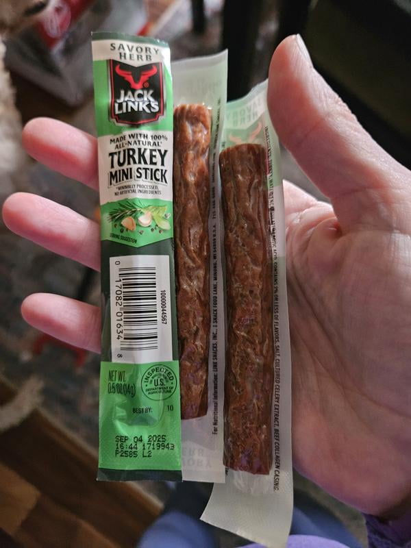 Jack Link's Savory Herb Mini Turkey Stick, 0.5 oz., 24 pk.