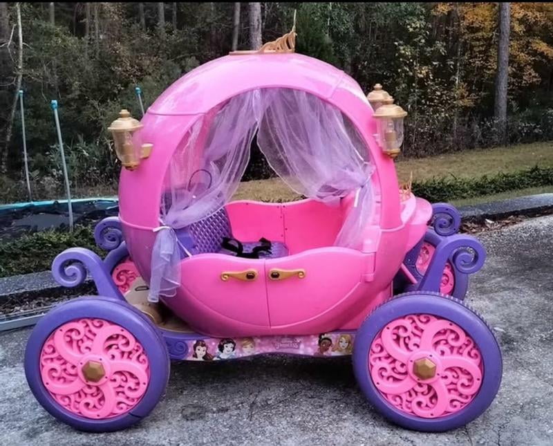 Dynacraft Disney Princess 24V Carriage, Pink, Remote, 2 Seats