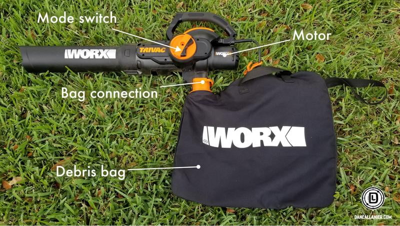 Worx WG512/WG510 Trivac Electric Leaf Blower, 120 Volt – Toolbox Supply