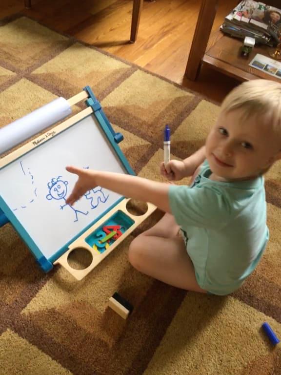 melissa and doug tabletop easel walmart
