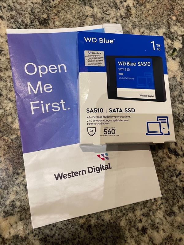 WD, SATA SSD, 500GB WD Blue SA510, 2.5‚Äù/7mm Internal Drive