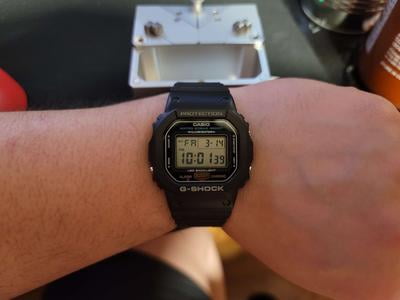 Casio G-Shock Men's DW5600E-1V, 45mm Resin Case, Shock & Water