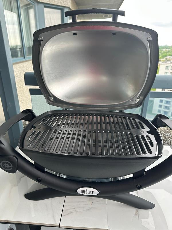 Weber Q1400 電気グリル ダークグレー 新品 屋外対応 アウトドア Weber BBQ Tabletop Q 1400 Portable 1560 Watt Electric Grill