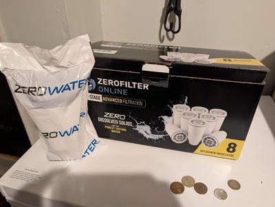ZeroWater 5-Stage Water Filter Replacement, 2 Pack, Fits Pitchers