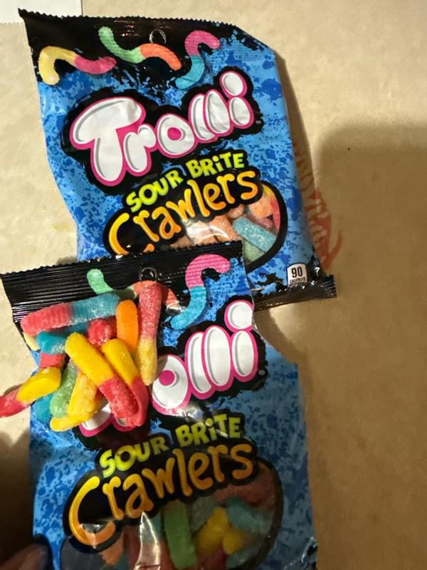 Trolli, Sour Brite Crawlers Candy Bag, 5 Lb, Sour Gummy Worms
