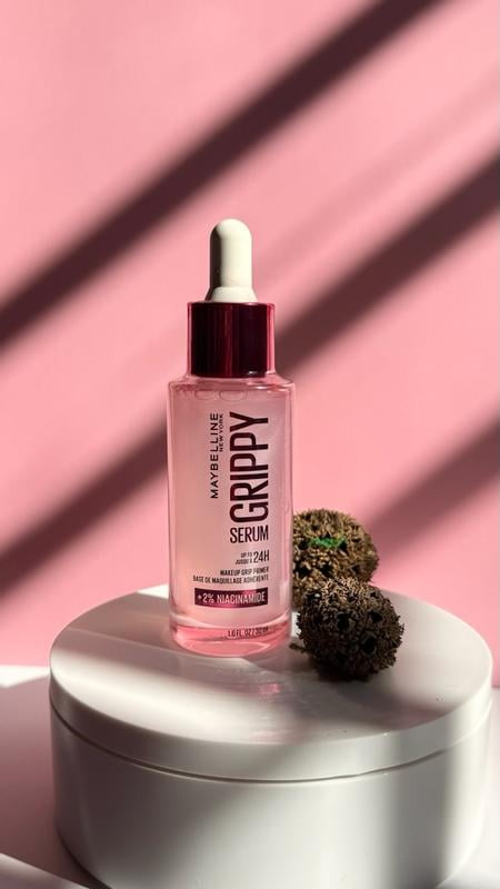 Maybelline Grippy Serum Makeup Grip Primer, 2% Niacinamide, 1 Kit