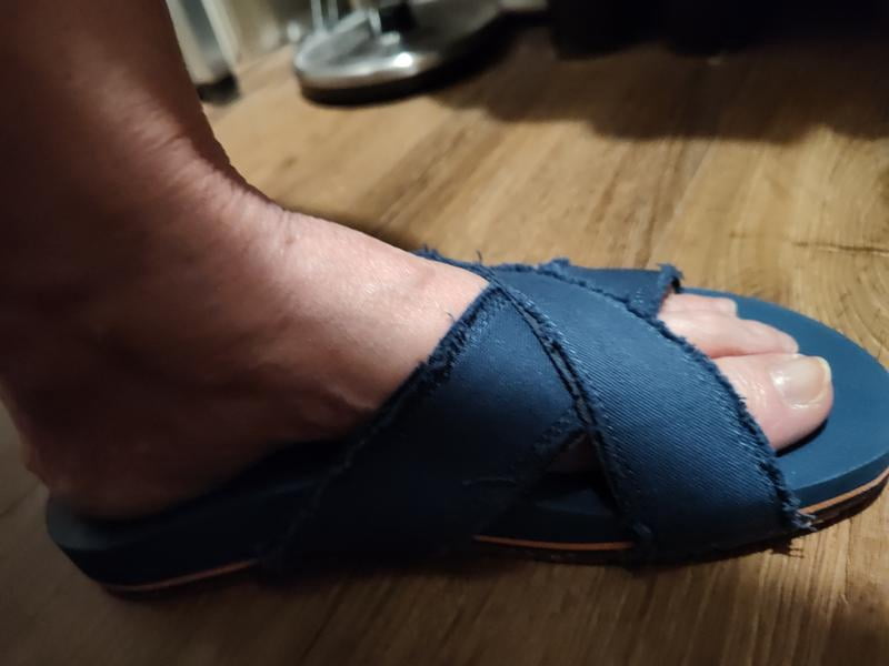 VIONIC
Panama Beach Slide - Navy size 8 Vionic Beach Womens Panama Canvas Slip On Slide Sandals  main image 2