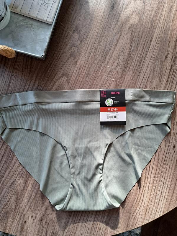 No Boundaries Micro Ribbed Bikini Panty, Sizes XS-XXXL