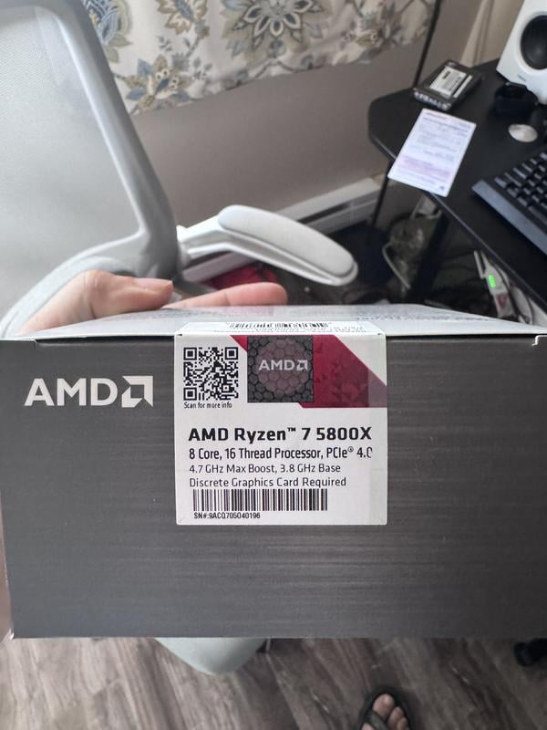 AMD Ryzen™ 7 5800X Gaming CPU - 8-core/16-thread Desktop Processor