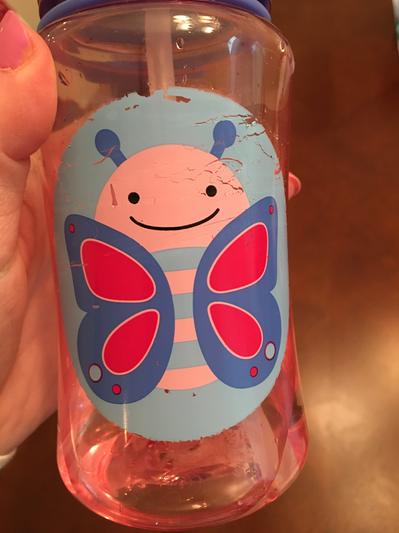 Skip Hop Straw Bottle Butterfly