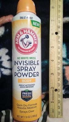 arm & hammer body deodorant invisible spray powder