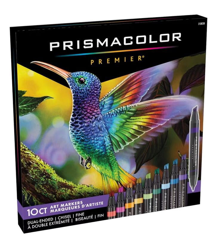 ①PRISMATIC ART COLLECTION ②PREMIUM PACK Prismacolor Technique Hummingbird Art Set, Includes Double-Ended