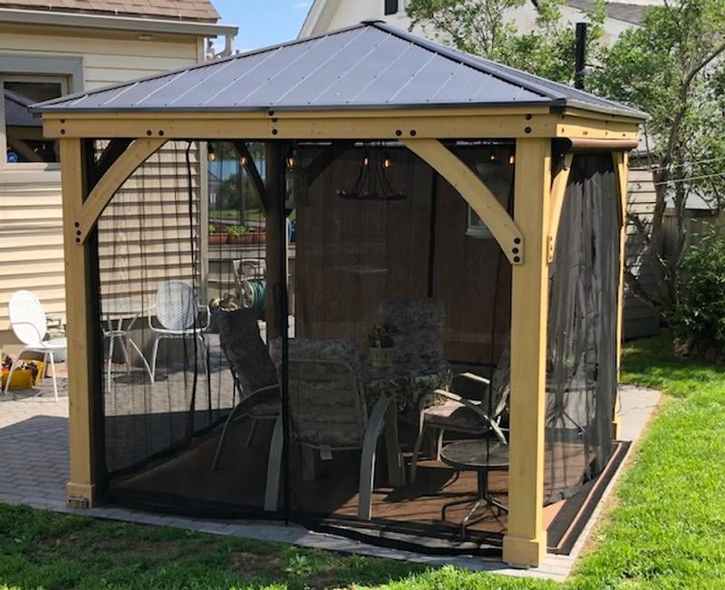 Yardistry 12' x 14' Meridian Mosquito Mesh Kit, Outdoor Patio