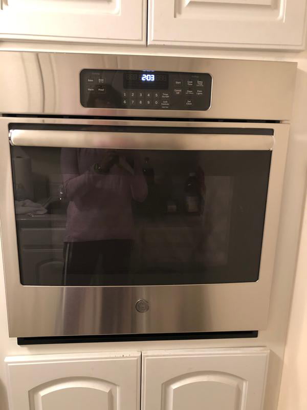 Ge Jk3000sfss Oven Built In Niche Width 25 2 Depth 23 5 Height 28 1 With Self Cleaning Stainless Steel Com - Ge 27 Inch Wall Oven Jk3000sfss