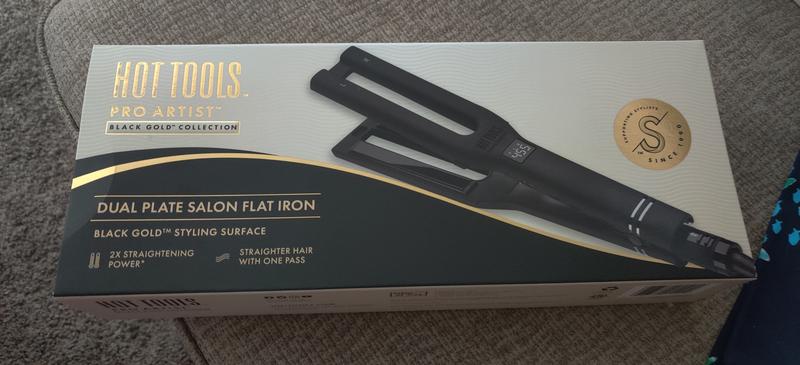 Hot Tools Pro Artist Black Gold Dual Plate Digital Styler  display picture 1