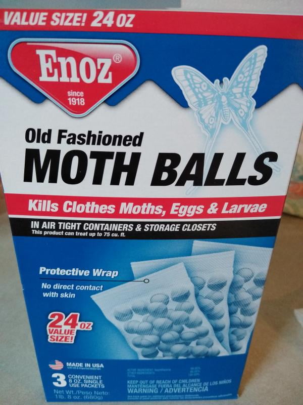 ENOZ 16 oz. Old Fashioned Moth Ball Packets Re-Sealable Bag E72.1 - The  Home Depot