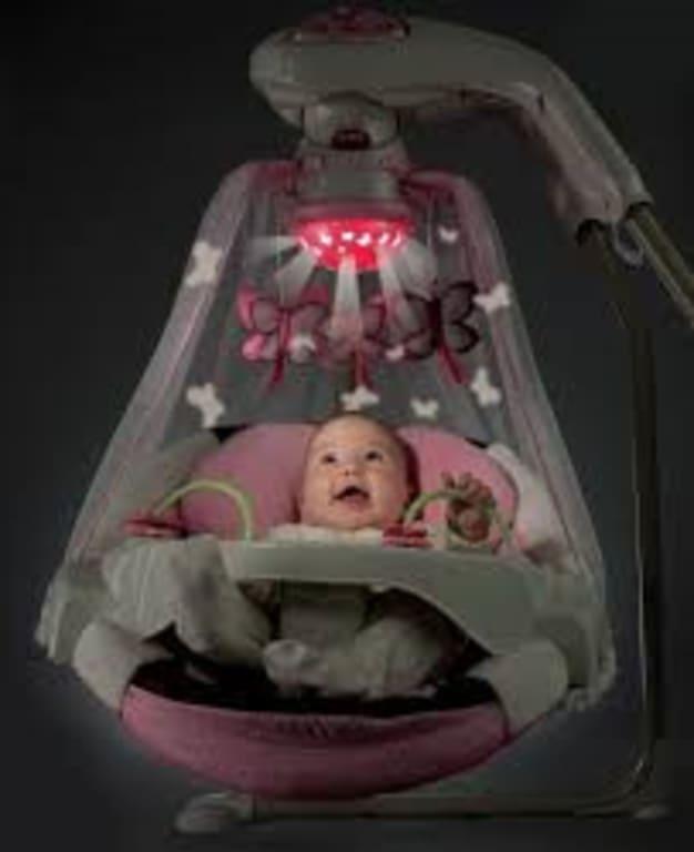 fisher price pink swing butterfly
