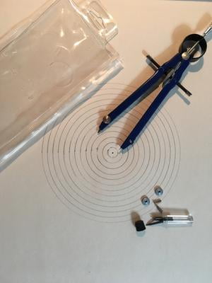 Mr. Pen- Professional Geometry Compass with Lock, Free Lifetime