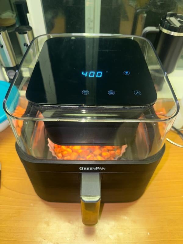 GreenPan Bistro XL 7-Quart 360° Clear View Air Fryer, 13 Presets