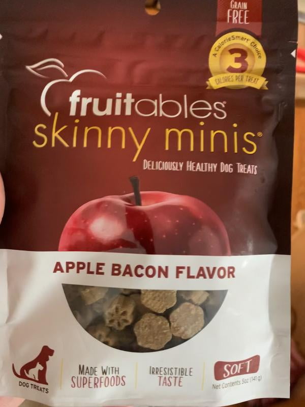 Fruitables Skinny Mini Dog Treats Apple Bacon Flavor 5 oz Walmart