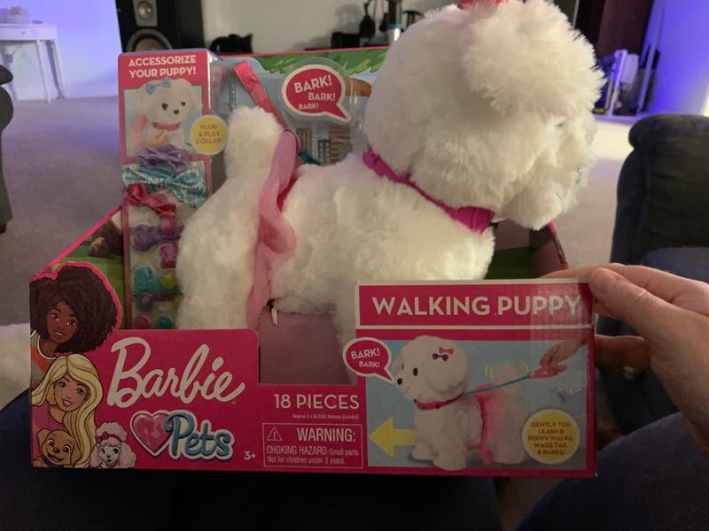 barbie walking puppy