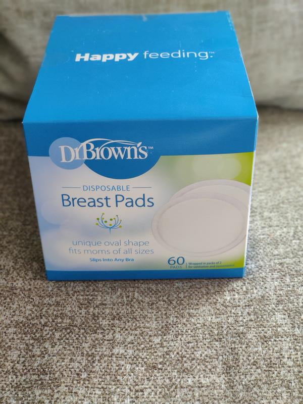 Dr. Brown's Disposable One-Use Absorbent Breast Pads for Breastfeeding and  Leaking - 100pk