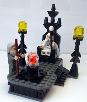 lego lord of the rings wizard battle