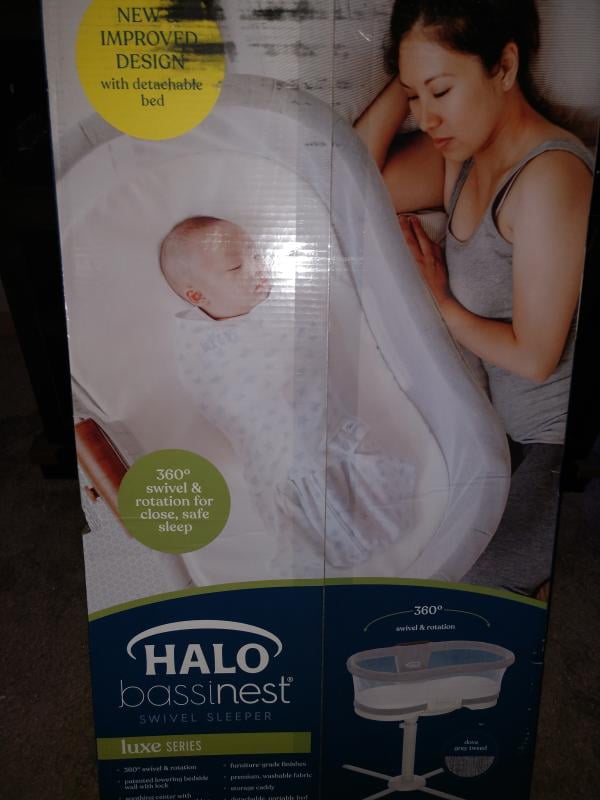halo bassinest luxe dove gray