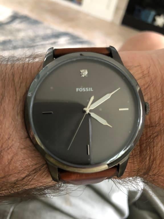 fossil minimalist carbon series watch 