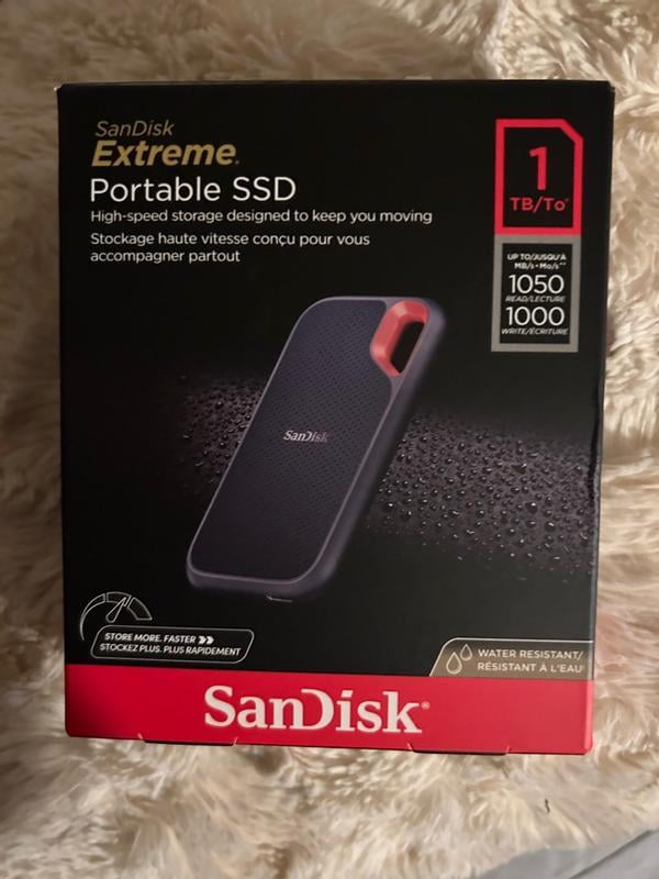 SanDisk 1TB Extreme Go Portable SSD - Solid State Storage with