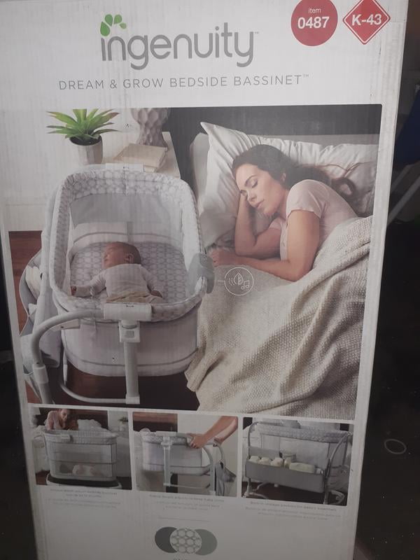 ingenuity dream & grow bedside bassinet deluxe