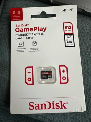 SANDISK 512GB GamePLAY microSD Express Card - Works with Nintendo