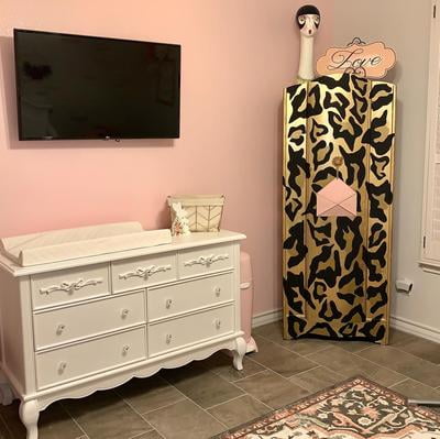 evolur aurora 7 drawer double dresser blush pink pearl Evolur Aurora 7 Drawer Double Dresser, Akoya Grey Pearl/Silver Mist &   BAJE HOME