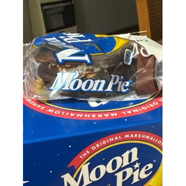 MoonPie Single Decker Chocolate - Original Marshmallow Sandwich, 12 Pies, 30+ Day Expiration, UPC 072108144115