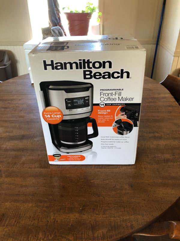 Hamilton Beach® Programmable Front-Fill Coffee Maker 14 Cup Glass Carafe