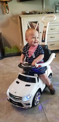 baby mercedes push car