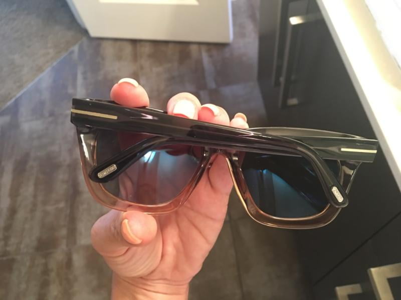 Tom Ford Celina TF361 20D Grey/Peach Square Women's Polarized