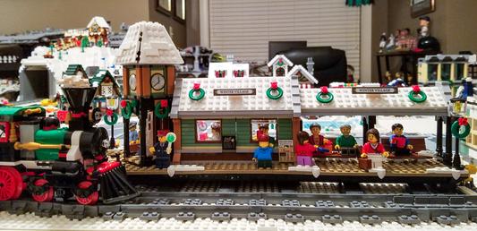 lego winter village train