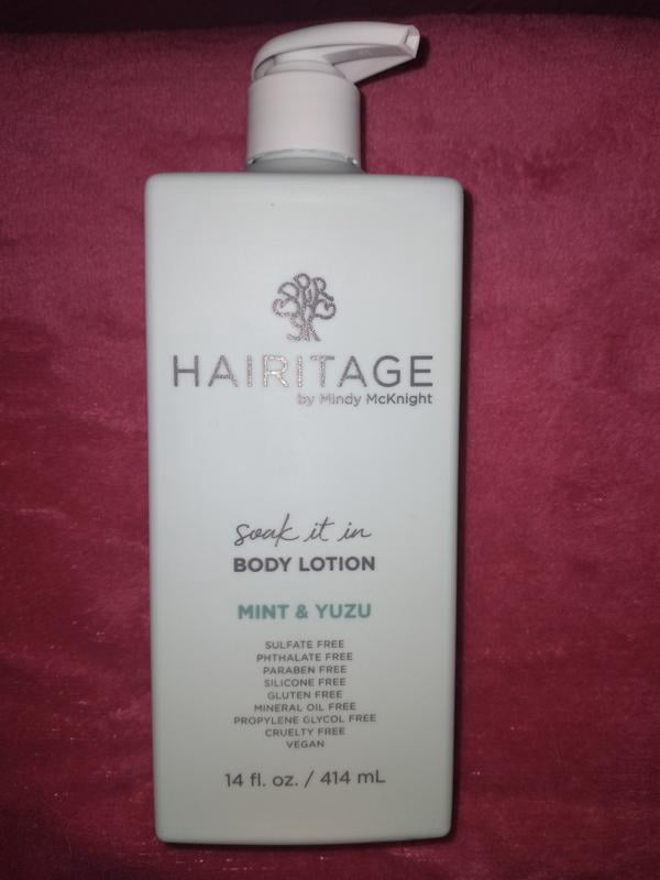 Hairitage Soak It In Mint & Yuzu Scented Body Lotion | Niacinamide
