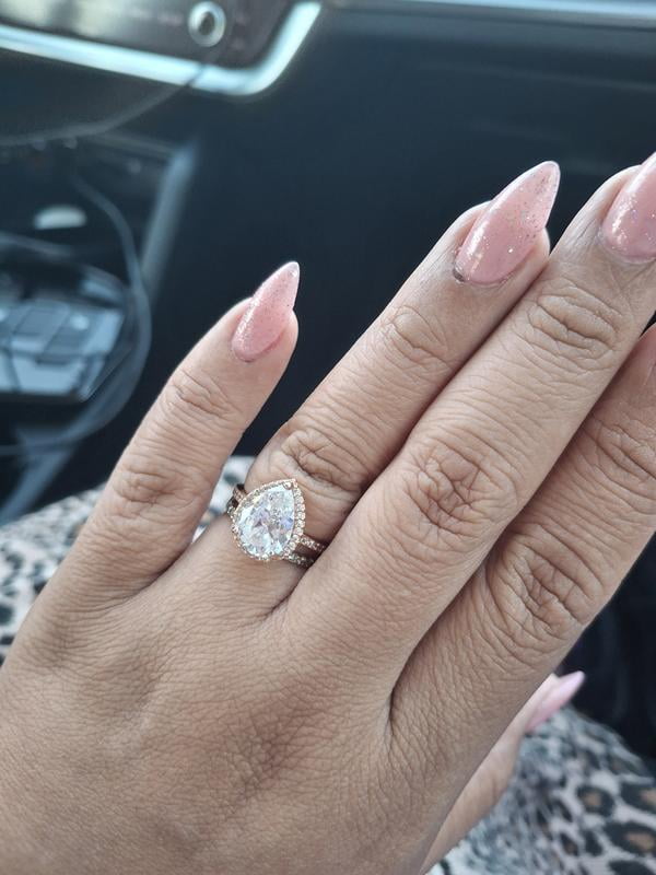 PANDORA Radiant Teardrop Ring - 186251CZ-58 - Walmart.com