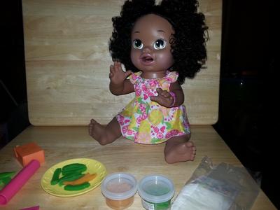 Baby Alive Super Snacks Snackin' Sara Doll - Black Hair - Walmart.com