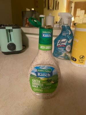 Hidden Valley Green Goddess Ranch Dressing, 16 fl oz, Easy Squeeze