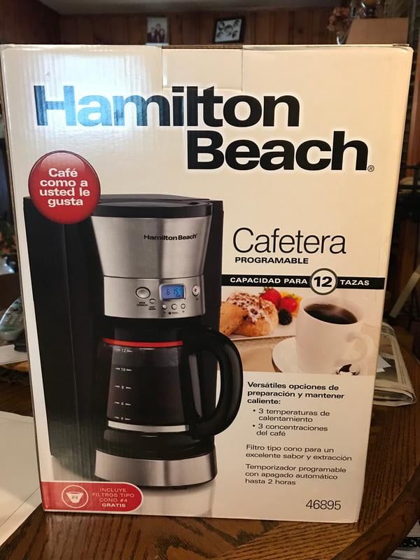 Cafetera Programable con Filtro de Cono Hamilton Beach 46895 - Negro |  Linio Colombia - RE100HL0AQ6GXLCO