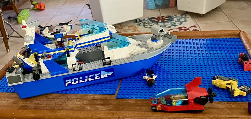 LEGO City Police Patrol Boat 60277 Cool Police Toy for Kids (276