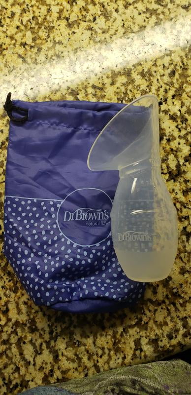 Breast Pump Dr. Brown's Silicone Breast Pump Breast Milk Catcher with  Options+ Anti-Colic Baby Bottle & Travel Bag - A. Ally & Sons